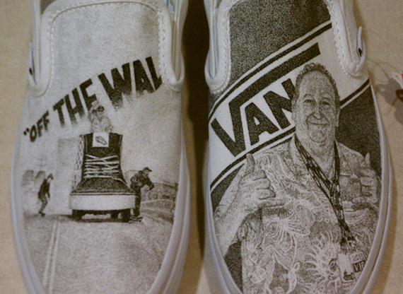 Vans Slip-On "Steve Van Doren" Customs by Two Left