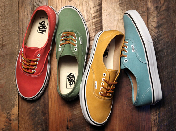 Vans discount authentic leather