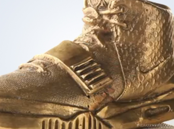 Nike Air Yeezy 2 Bronze Sculpture SneakerNews