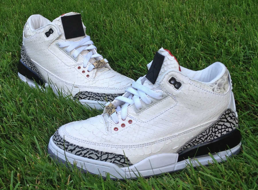 Jbf Customs White Snake 3s For Wale 3