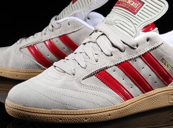 Adidas busenitz red sales and white