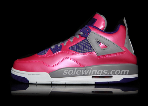 Air Jordan 4 Gs Pink Purple 001