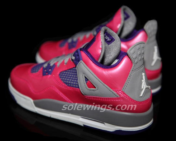 Air Jordan 4 Gs Pink Purple 002