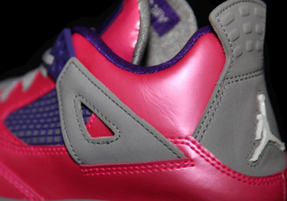 pink and purple jordan 4s