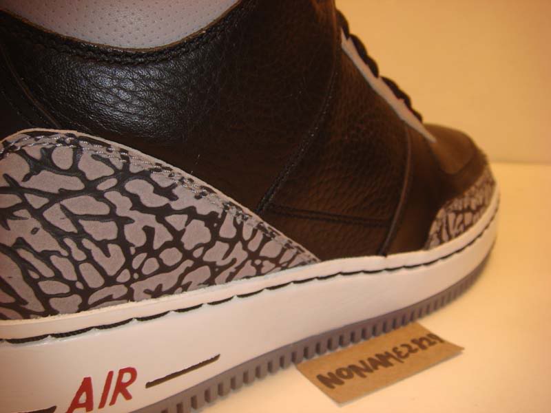 Air Jordan Iii Black Cement Force Fusion Unreleased Sample 08