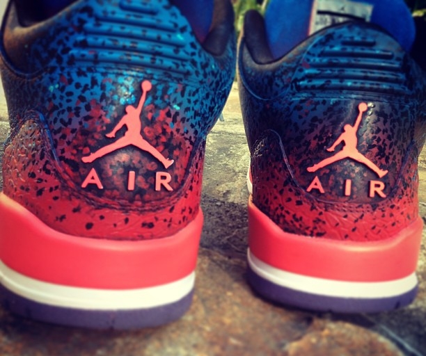 Air Jordan Iii Miami Nights Customs Fuda 02