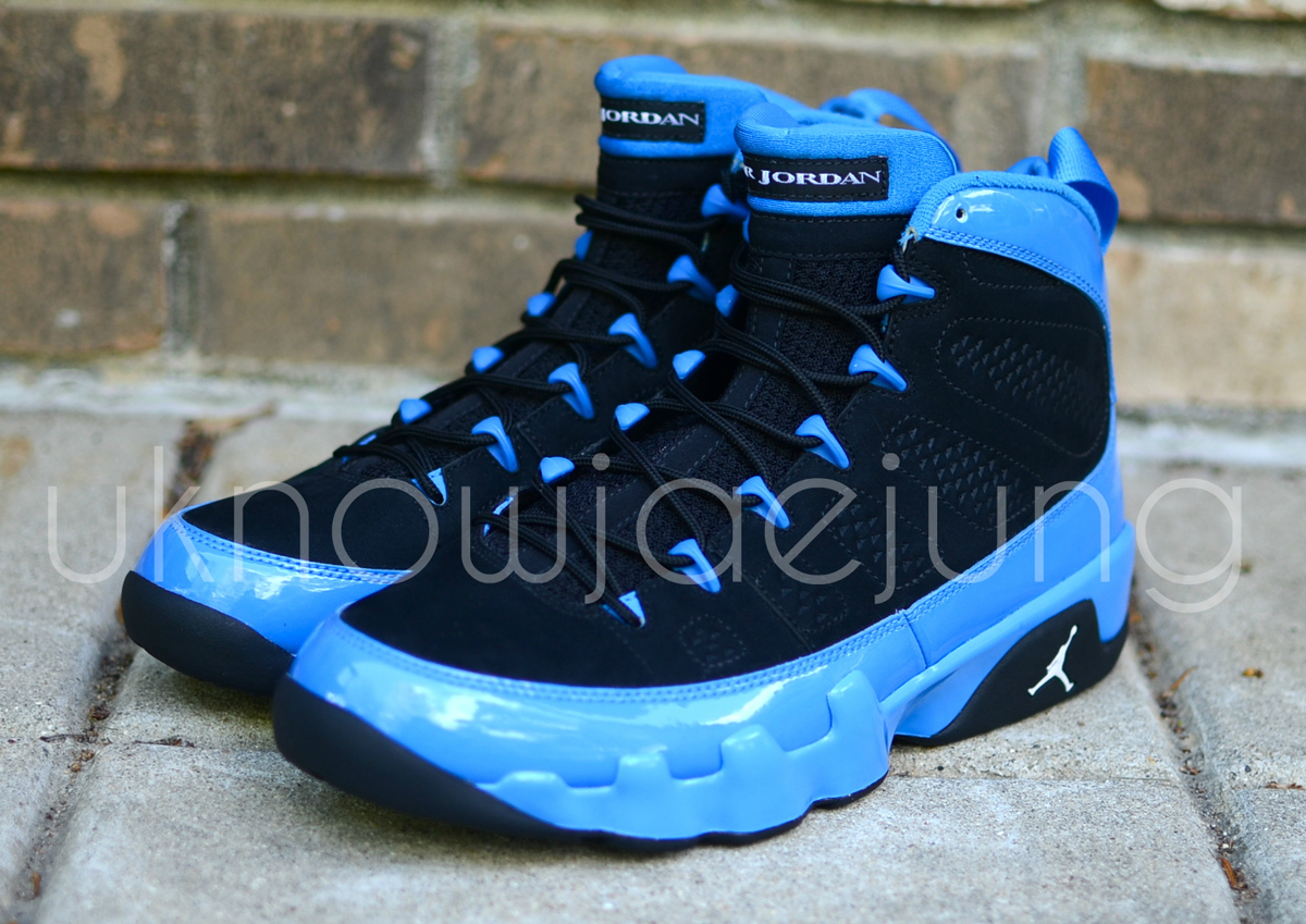 blue black 9s jordans