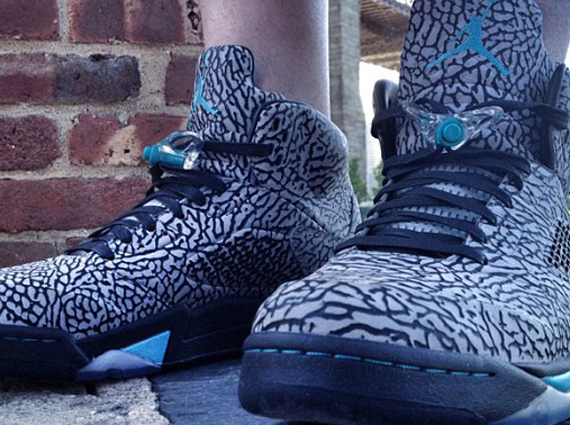 Jordan retro cheap 5 elephant print