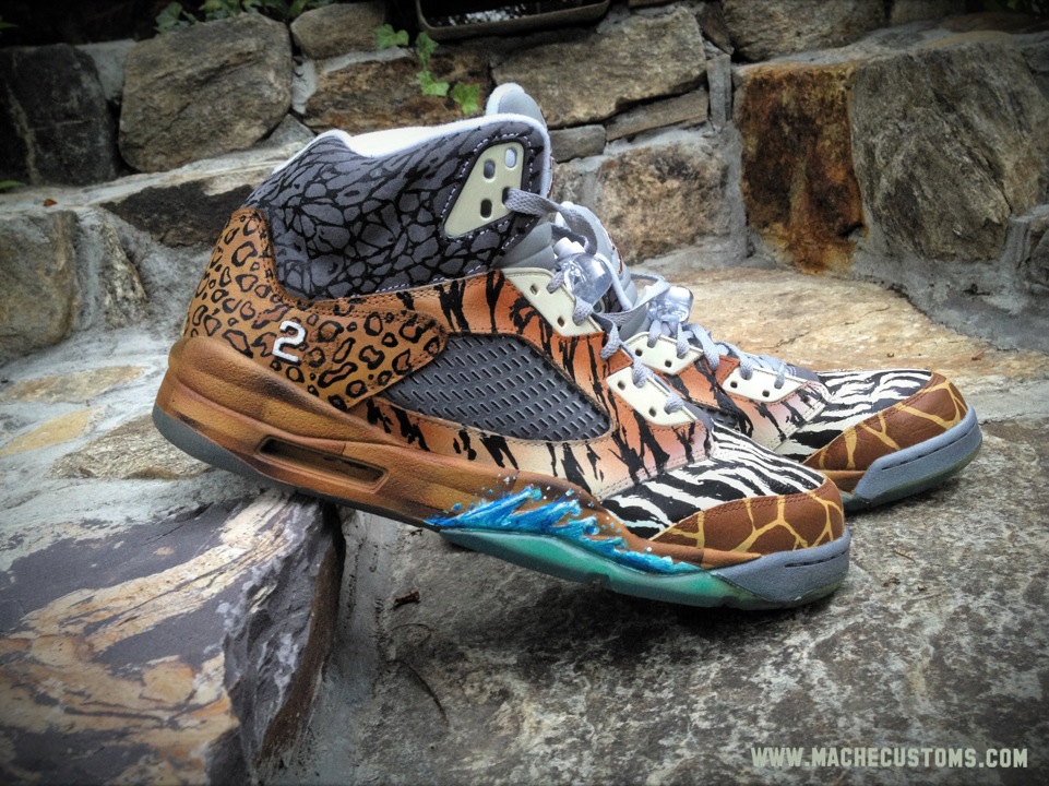 Air Jordan V Noahs Ark Customs By Mache 05
