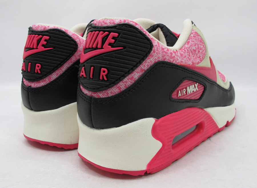 Nike WMNS Air Max 90 - Sail - Pink Force - Birch - Black - SneakerNews.com