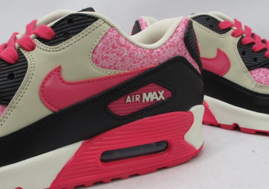 Nike WMNS Air Max 90 – Sail – Pink Force – Birch – Black