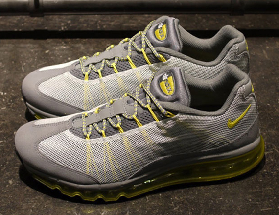 Nike Air Max 95 2013 Dynamic Flywire - Cool Grey - Sonic Yellow 
