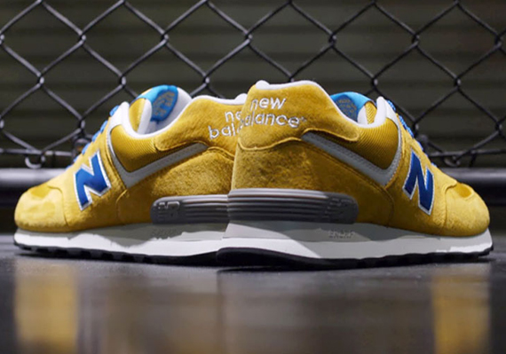 New Balance 574 – Yellow – Blue – White