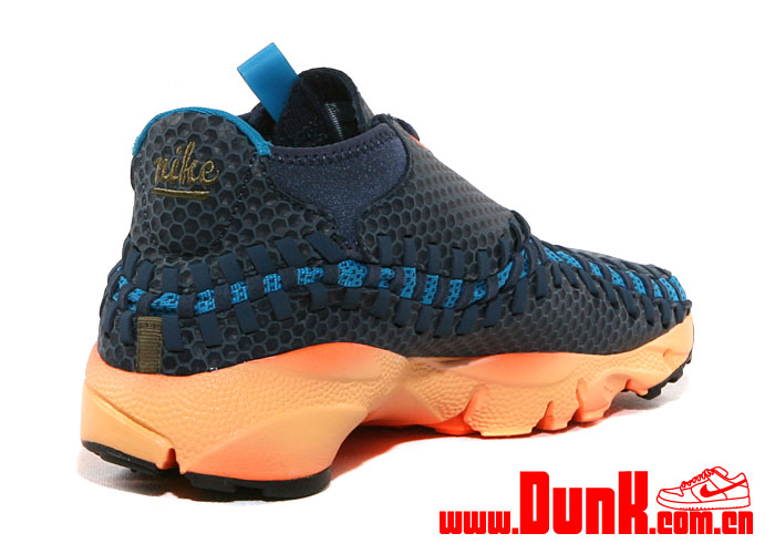 Nike Air Footscape Woven Chukka - Squadron Blue - Orange