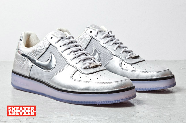 Nike Air Force 1 Downtown Silver 01