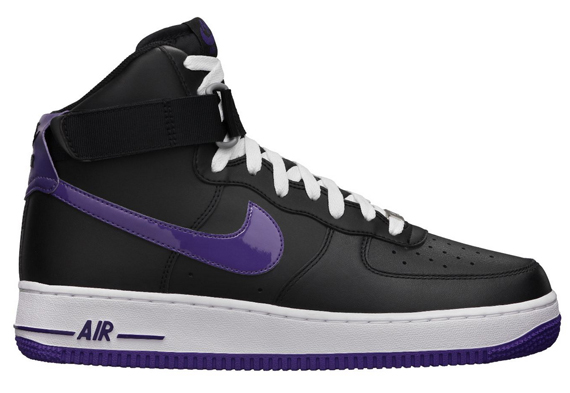 Nike Air Force 1 High - Black - Court Purple - SneakerNews.com