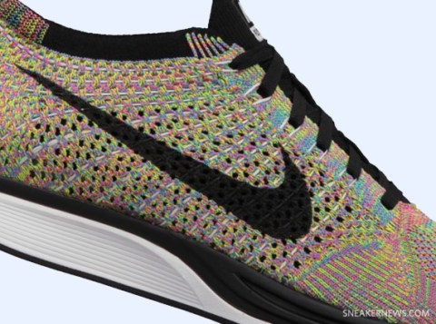 flyknit racer multi color