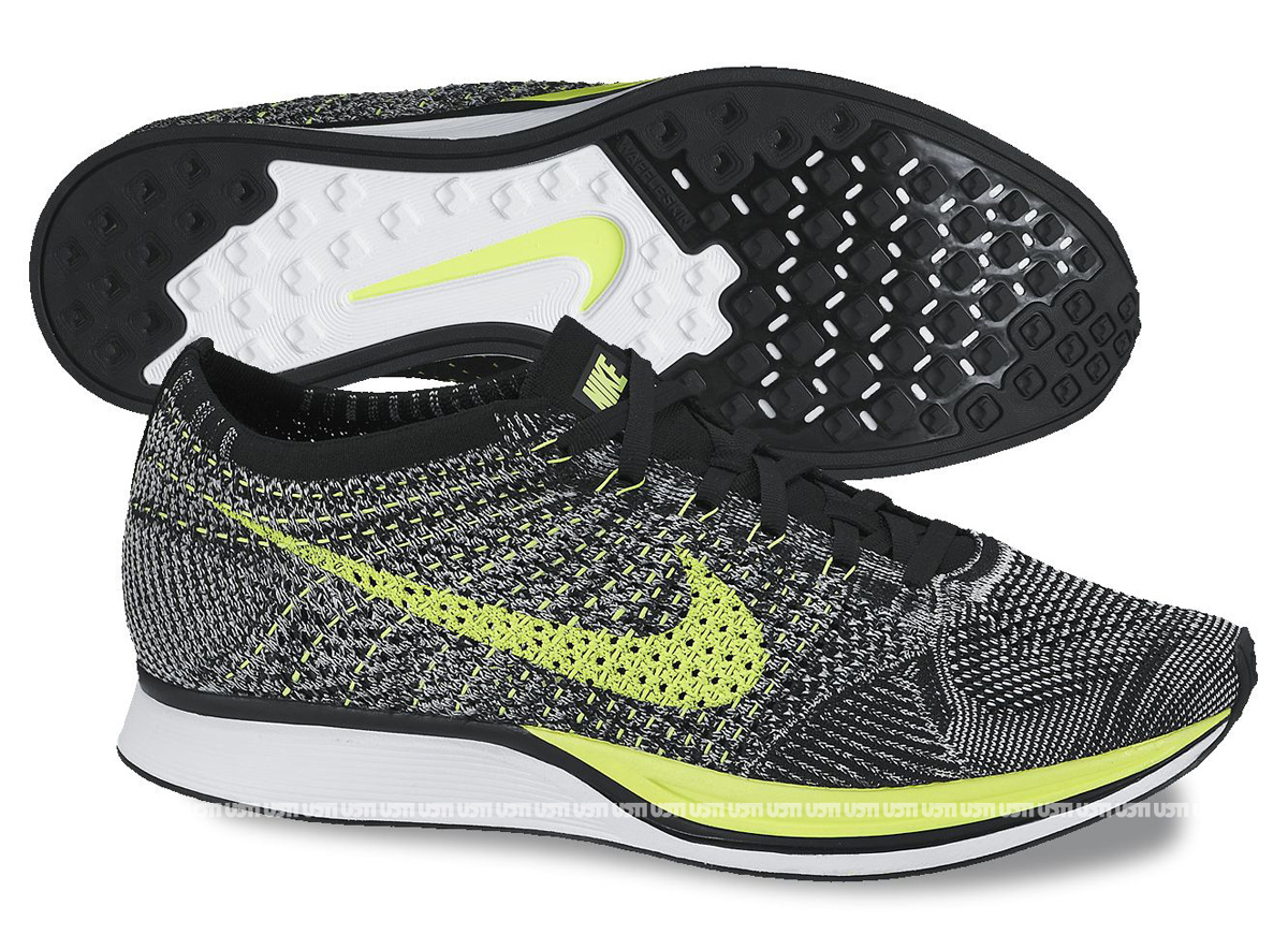 Nike Flyknit Racer Volt Black Sail 2