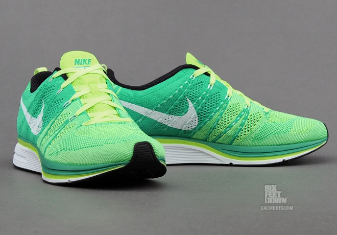 Nike Flyknit Trainer Volt Green White 07