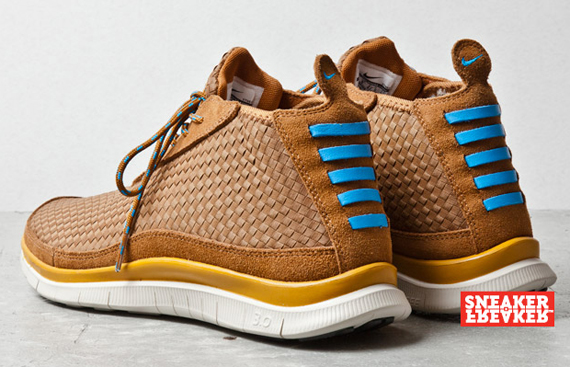 Nike Free Chukka Woven Brown Ale Blue Hero 4