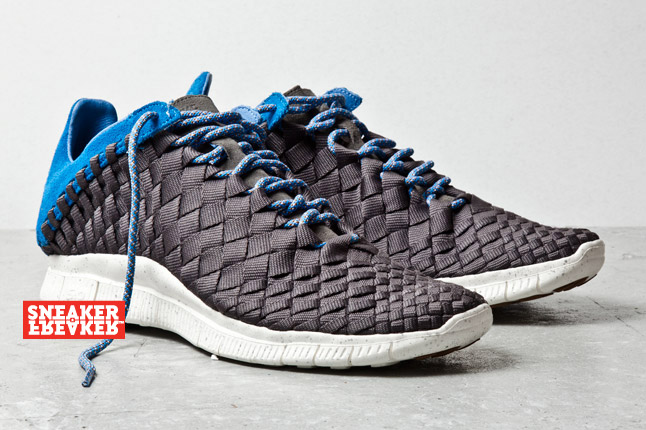 Nike Free Inneva Woven Newsprint Blue 2