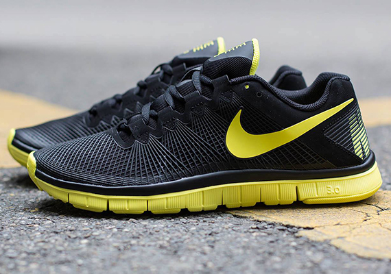 Nike Free Trainer 3.0 – Black – Reflective Silver – Sonic Yellow