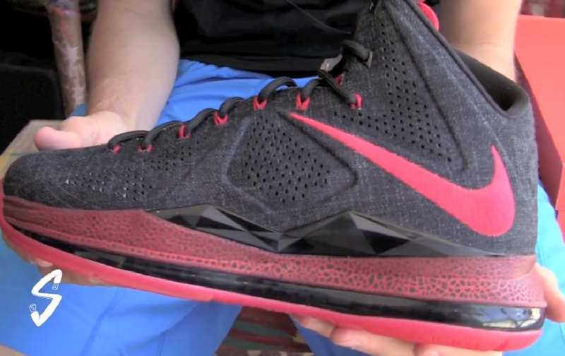 Nike Lebron X Black Denim Sample 01