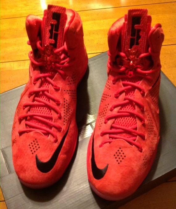 Nike Lebron X Red Suede Available On Ebay 02