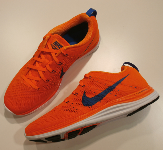 Nike Flyknit Lunar1+ - Orange - Blue - SneakerNews.com