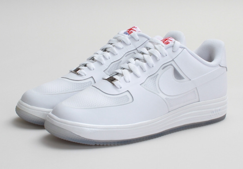 Nike Lunar Force 1 Leather White Challenge Red 03