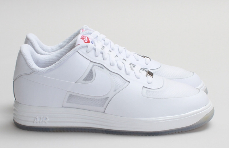 Nike Lunar Force 1 Leather White Challenge Red 05