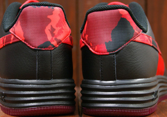 Nike Lunar Force 1 Fuse LTHR - Black - Red Camo