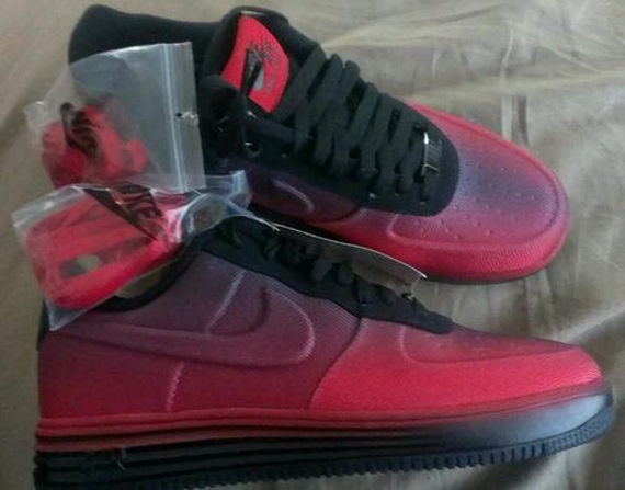 nike lunar force 1 red and black