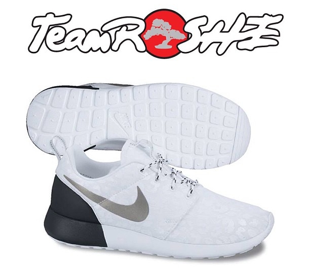 Nike Roshe Run Premium White Black 01