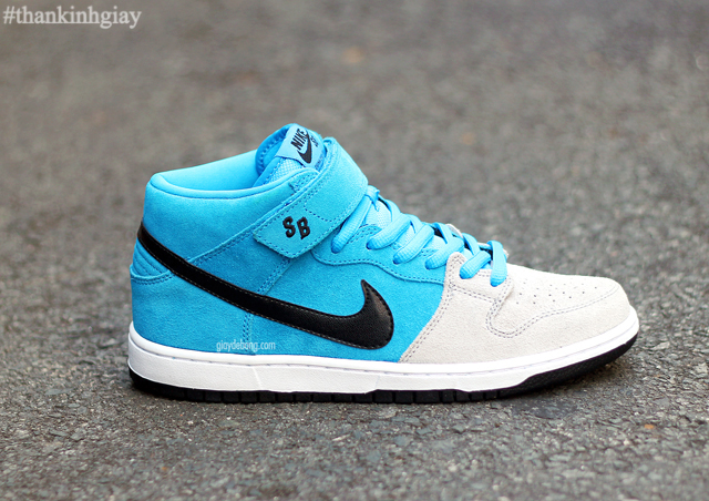 Nike Sb Dunk Mid Blue Grey 05