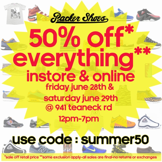 Packer Shoes 50 Percent Off Summer Sale