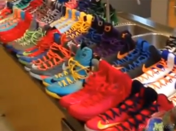 Randy Williams Shows Off His Nike KD V Collection