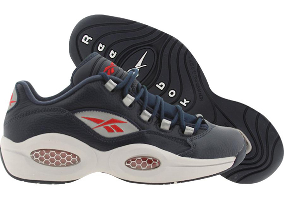 Reebok Question Low Navy Red 2