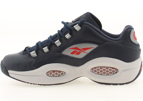 Reebok Question Low Navy Red 4