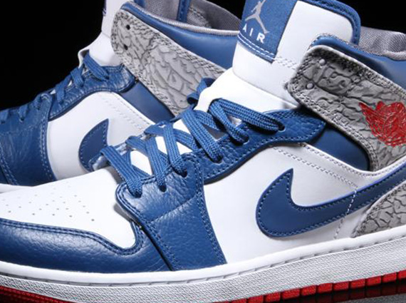 air jordan 1 mid true blue