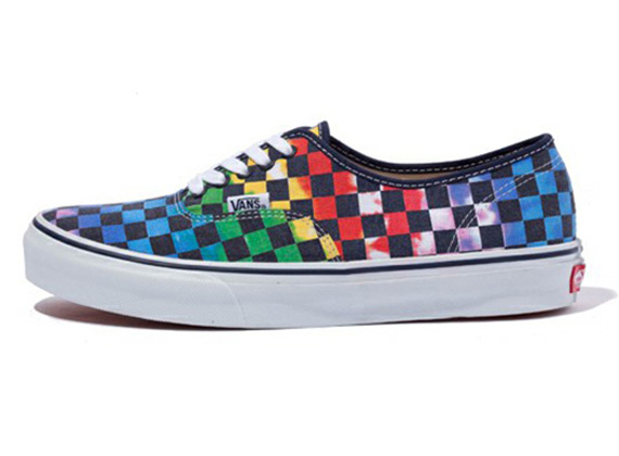 Xlarge Vans Authentic Tie Dye Checker Flag 2