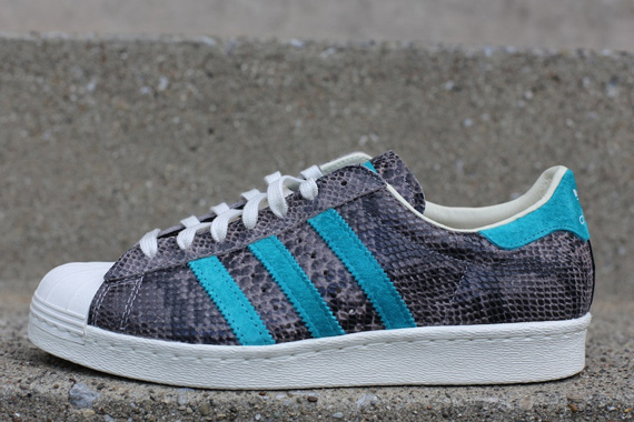 Adidas Superstar 80s Snake Turquoise 03