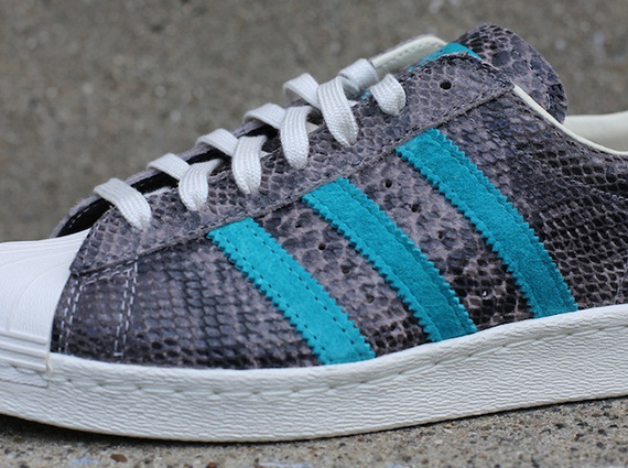 adidas Originals Superstar 80s – Snake – Turquoise