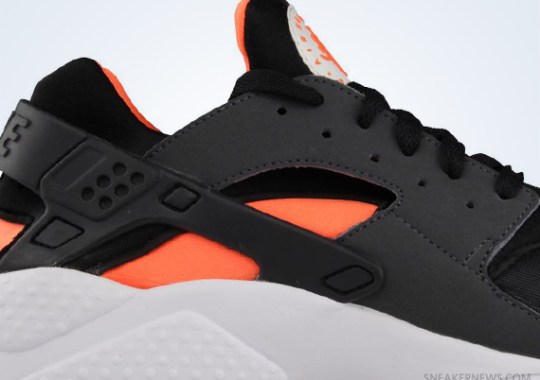 Nike Air Huarache LE – Black – Total Orange – Anthracite