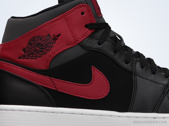 Air Jordan 1 Mid - Black - Gym Red | Available - SneakerNews.com