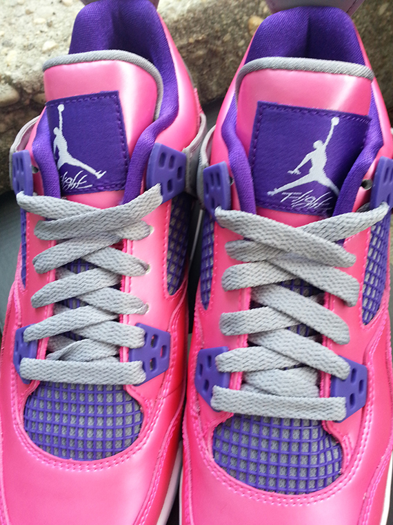 Air Jordan Iv Gs Pink Flash Arriving At Retailers 5