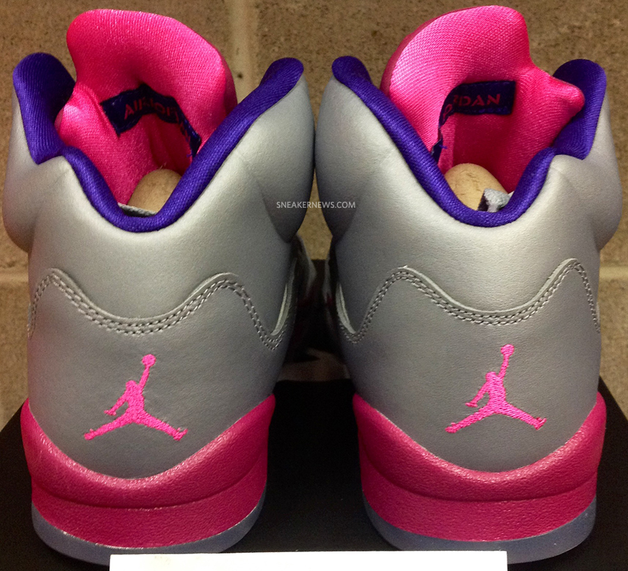 pink purple and grey jordans