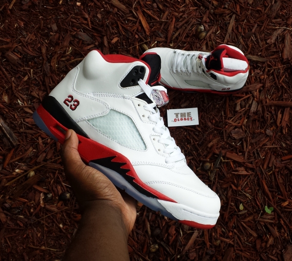 "Fire Red" Air Jordan 5 - SneakerNews.com