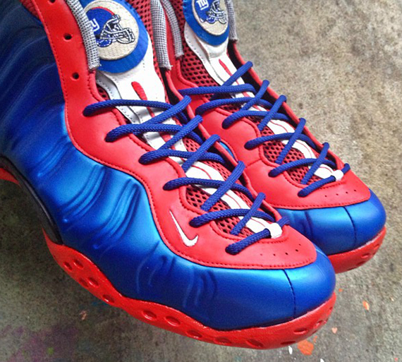 Nike Air Foamposite One New York Giants by noldocustoms 