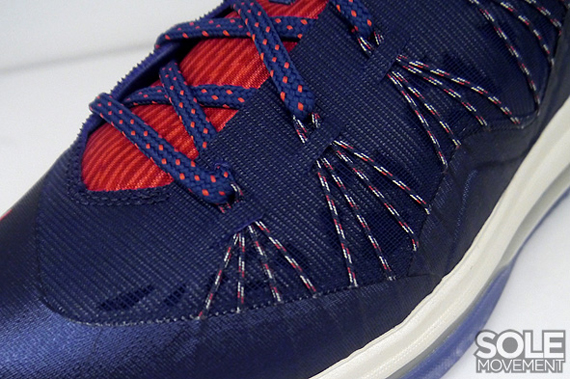 Navy Red Lebron 10 Low 4